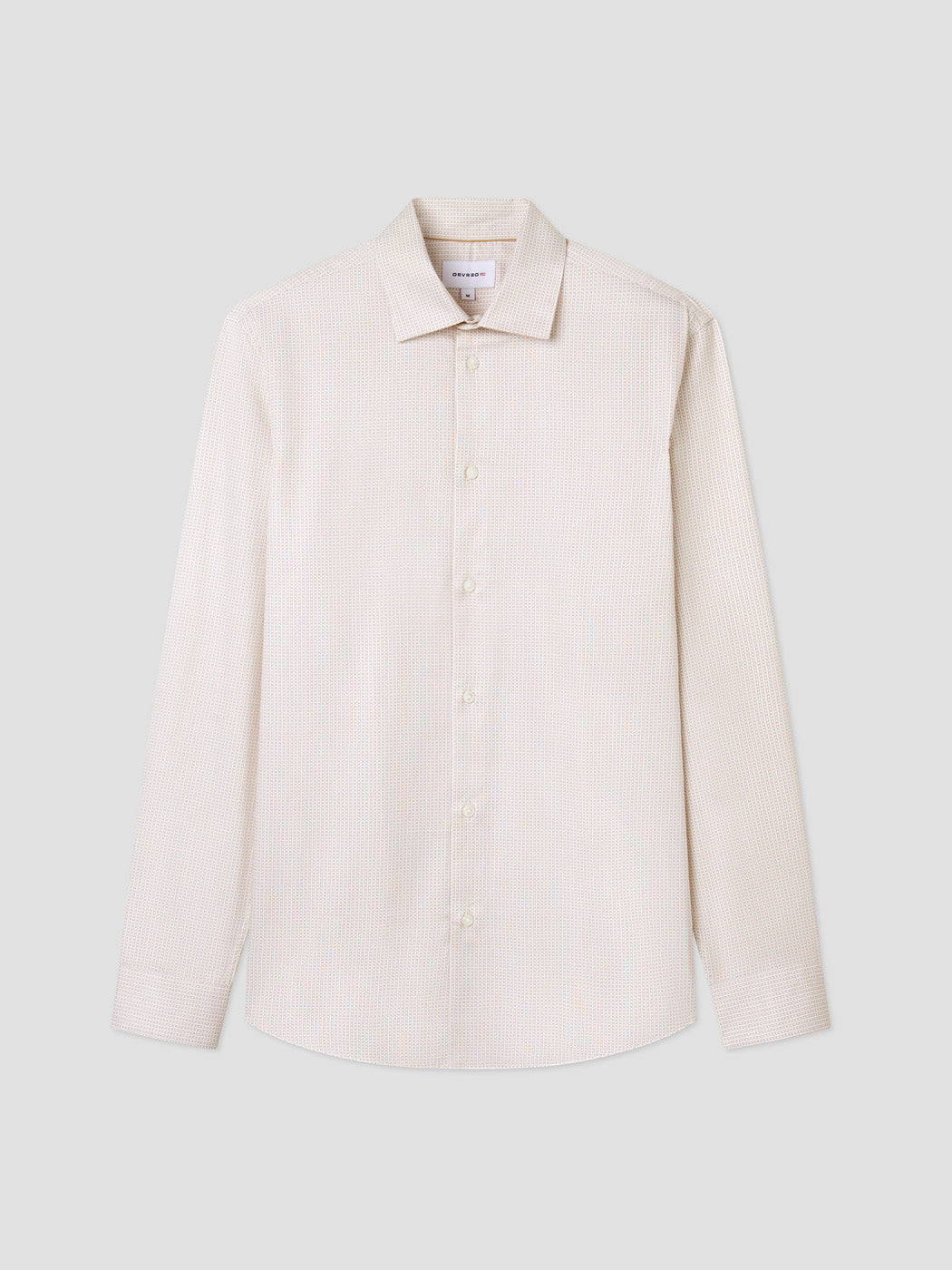 Chemise slim en coton à motif - DEVRED 1902