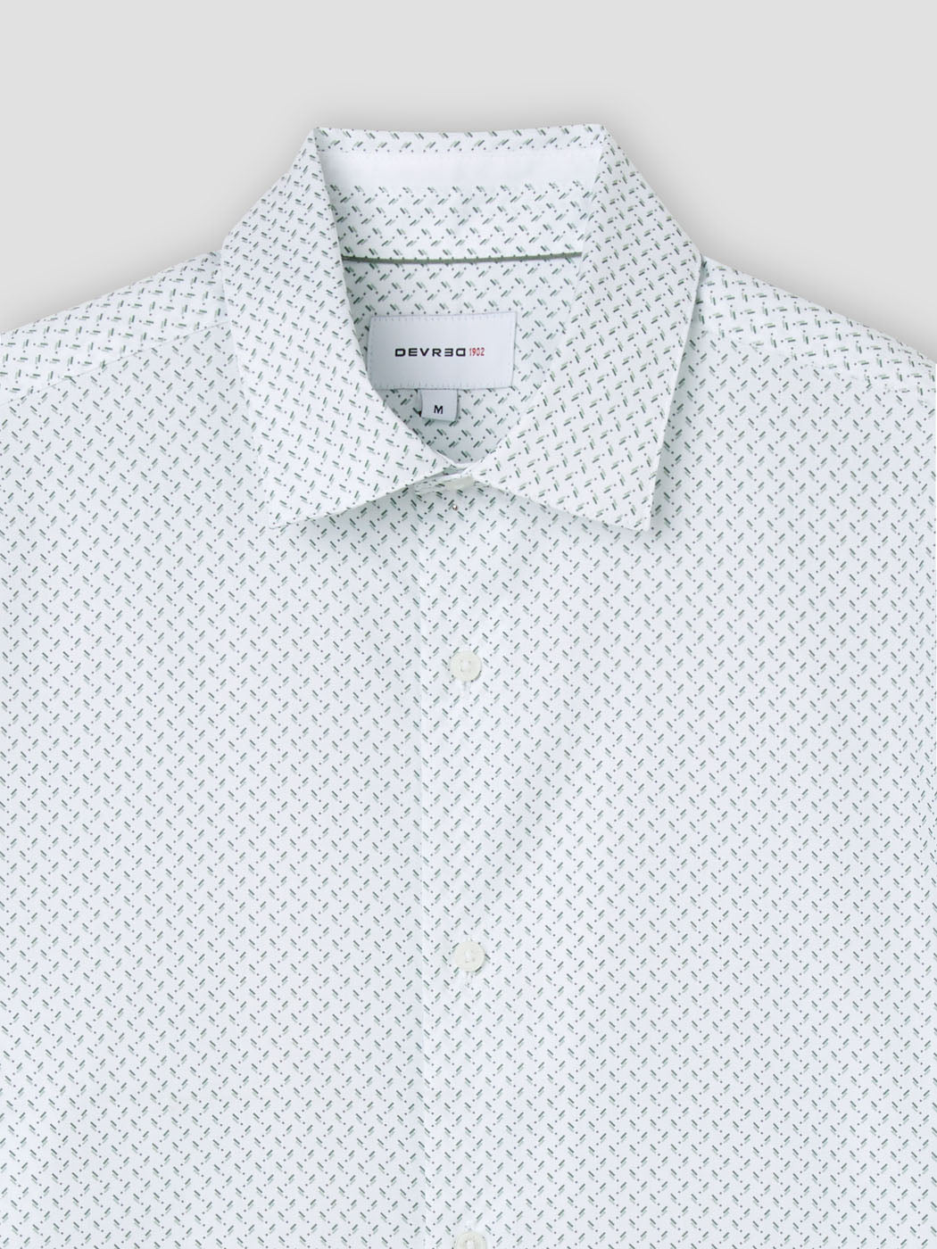 Chemise slim en coton à motif - DEVRED 1902