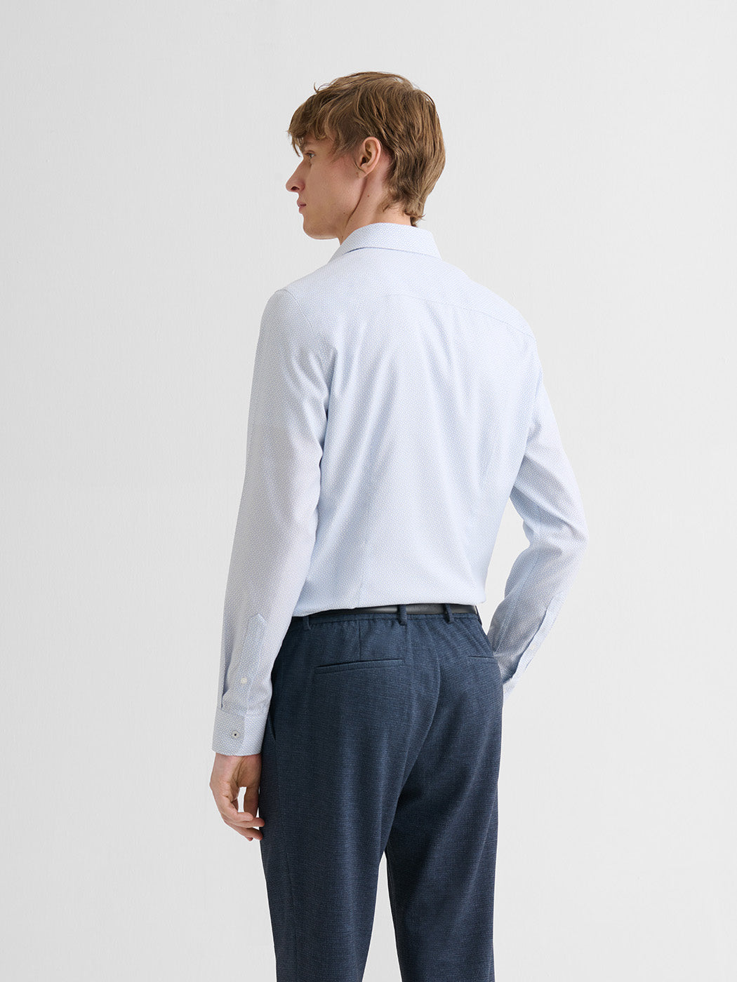 Chemise slim sans repassage à motif - DEVRED 1902