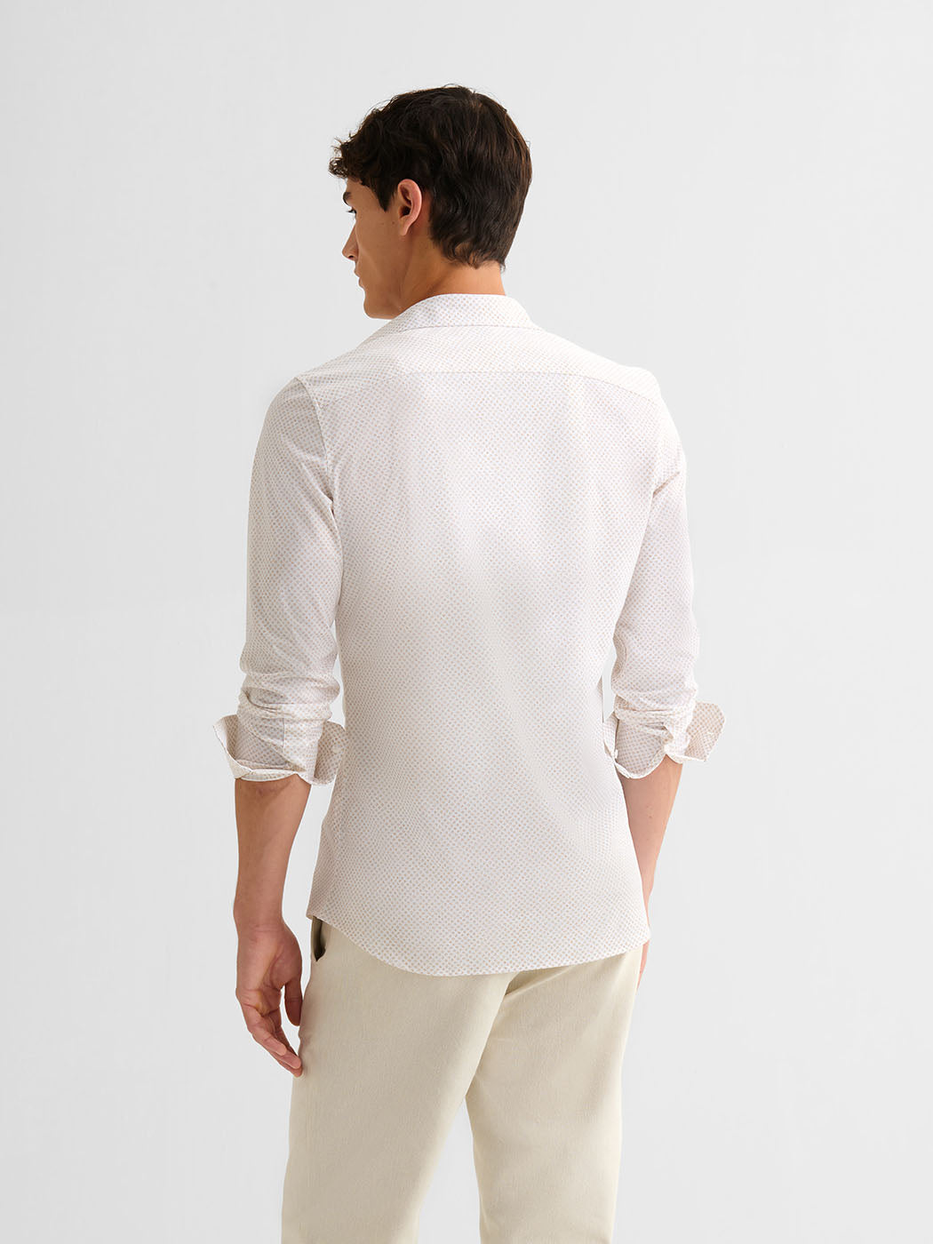 Chemise extraslim tissu traveler à motif - DEVRED 1902