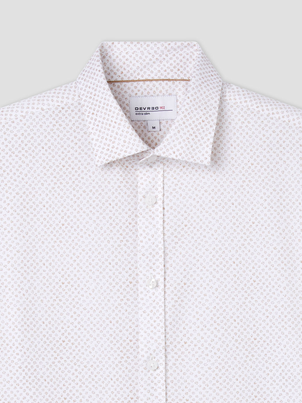 Chemise extraslim tissu traveler à motif - DEVRED 1902