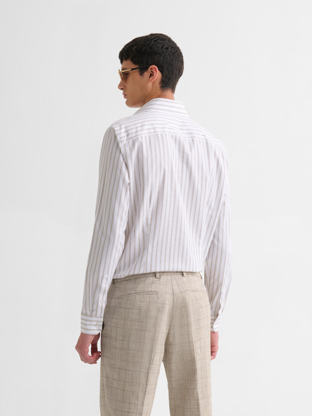 Chemise extraslim sans repassage rayée - DEVRED 1902
