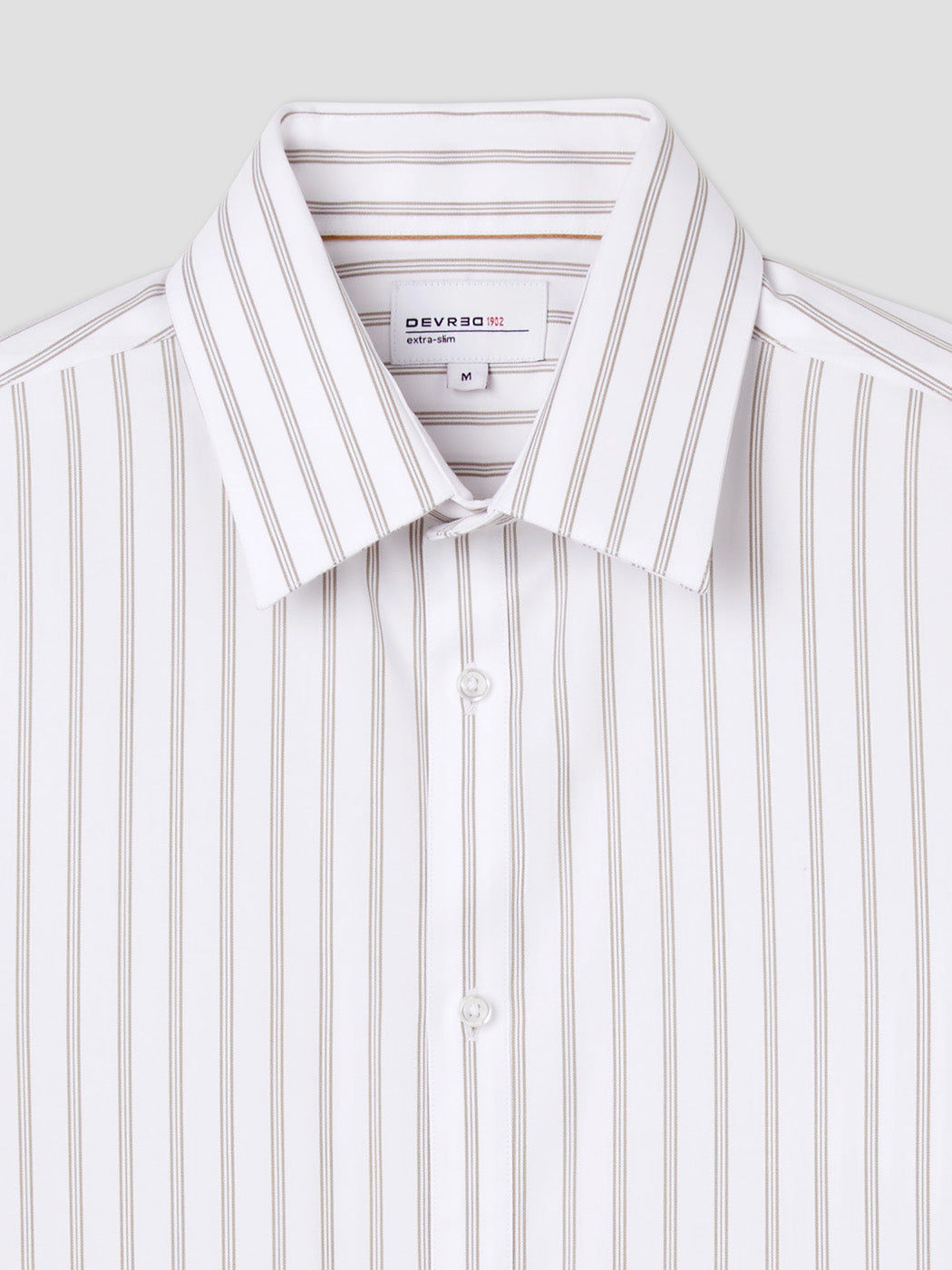 Chemise extraslim sans repassage rayée - DEVRED 1902