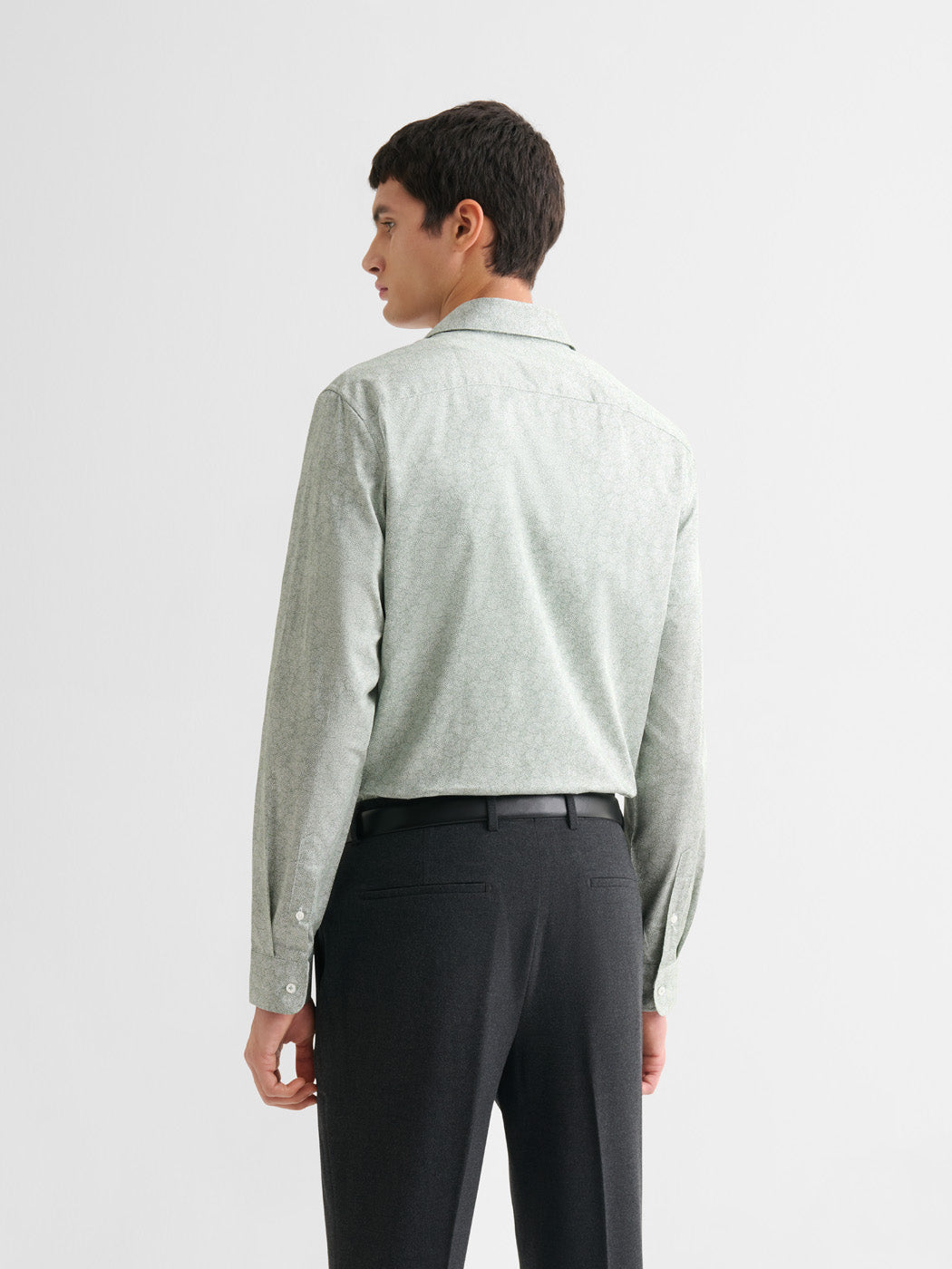 Chemise slim en coton à motif - DEVRED 1902