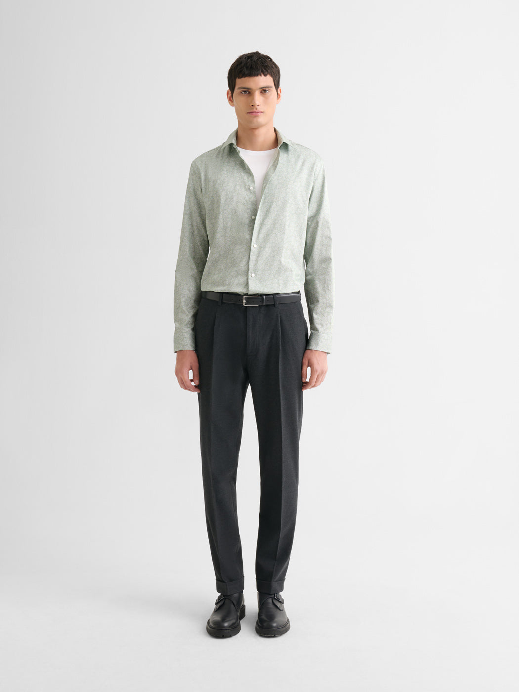 Chemise slim en coton à motif - DEVRED 1902