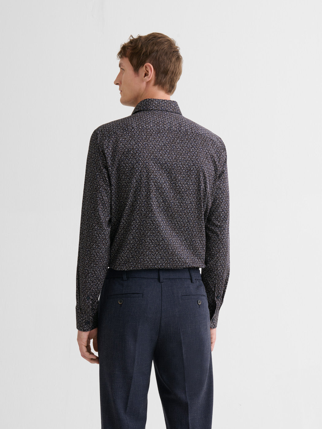 Chemise slim en coton à motif - DEVRED 1902
