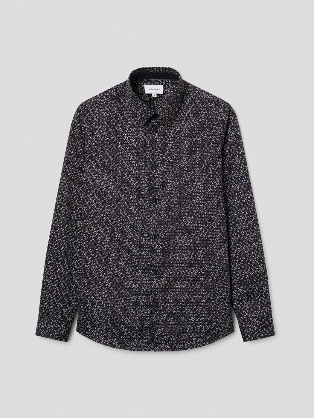 Chemise slim en coton à motif - DEVRED 1902