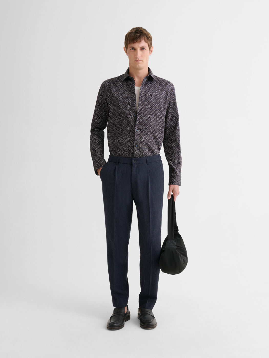 Chemise slim en coton à motif - DEVRED 1902
