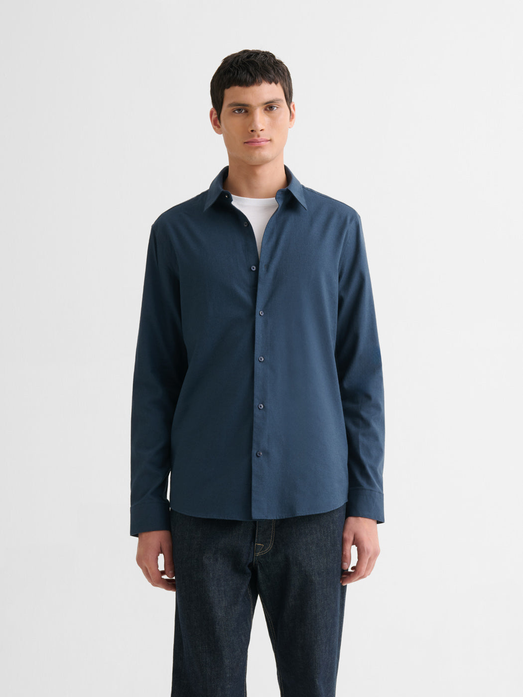 Chemise slim en coton laine - DEVRED 1902