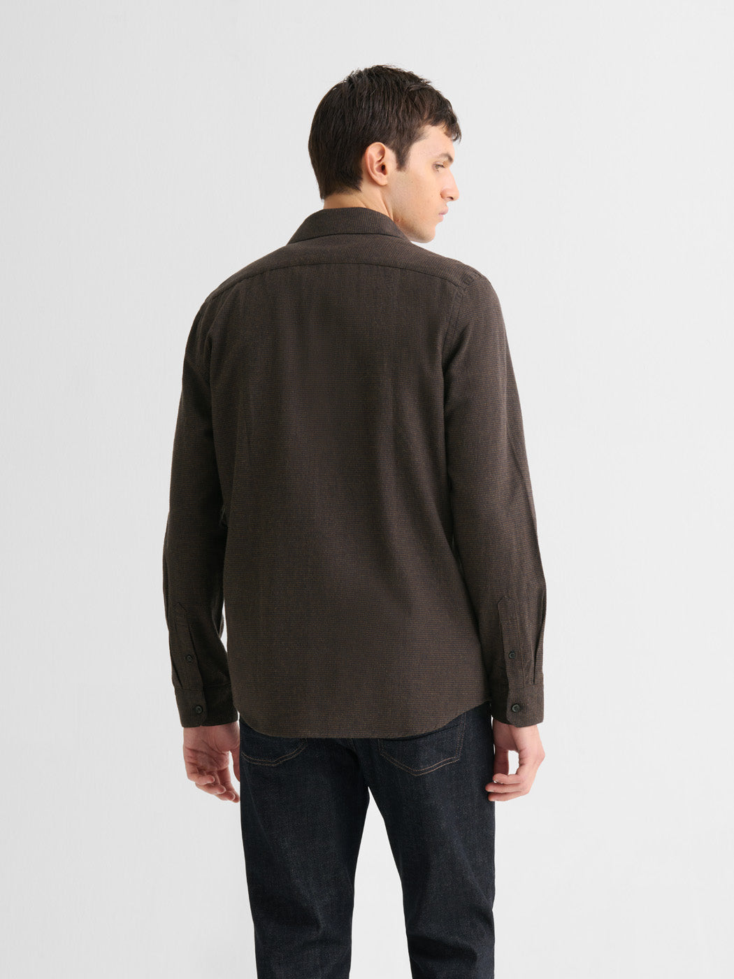 Chemise slim en coton pied de puce - DEVRED 1902