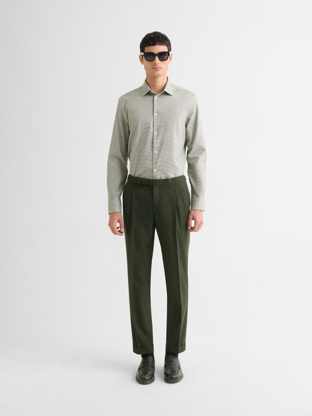 Chemise slim en coton à carreaux - DEVRED 1902