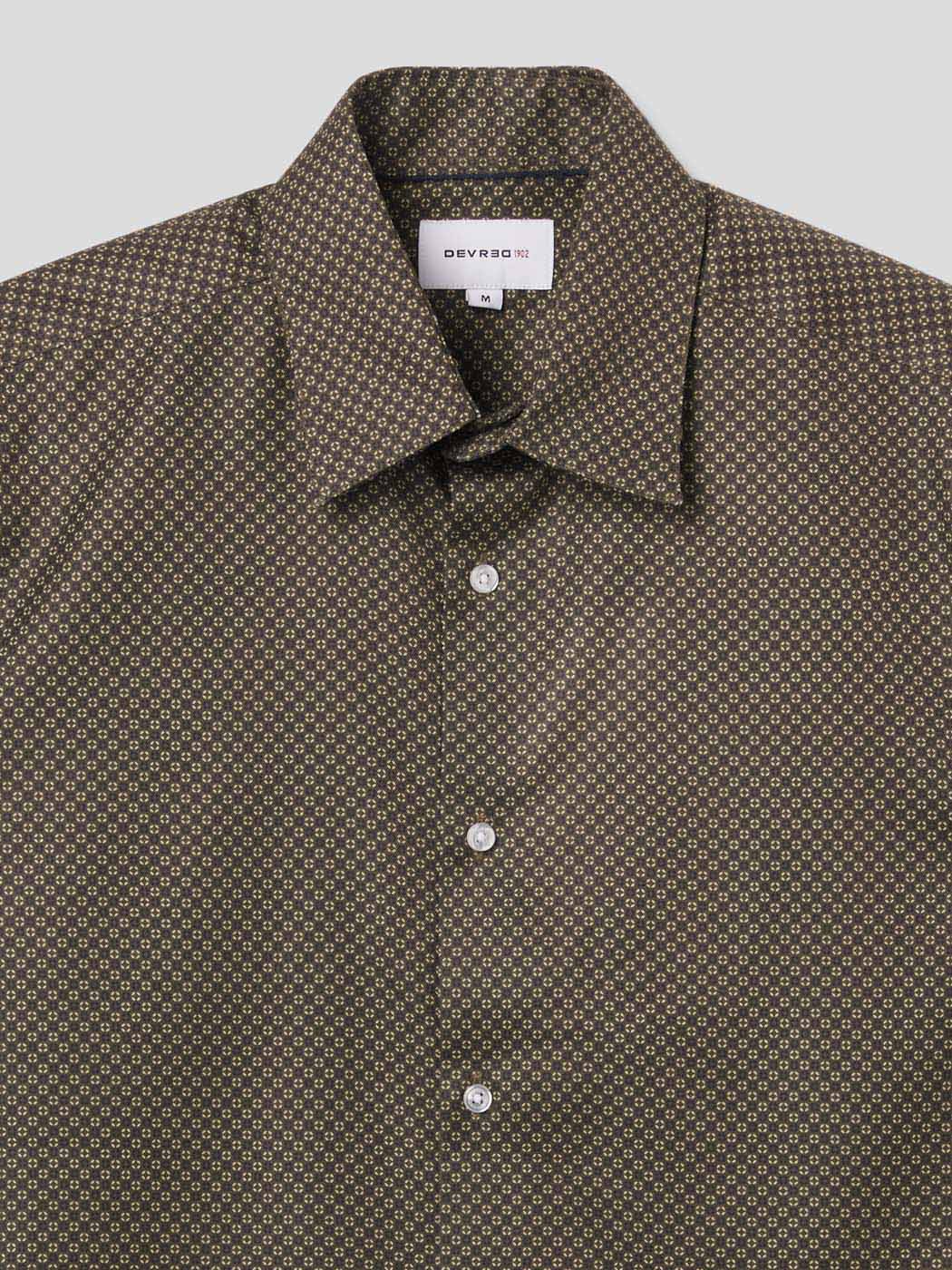 Chemise slim sans repassage à motif - DEVRED 1902