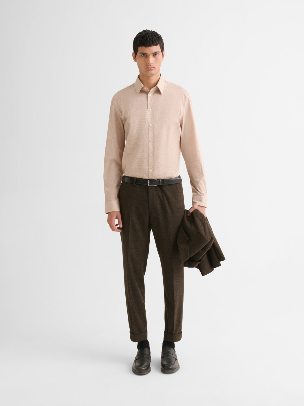 Chemise extraslim stretch à motif - DEVRED 1902