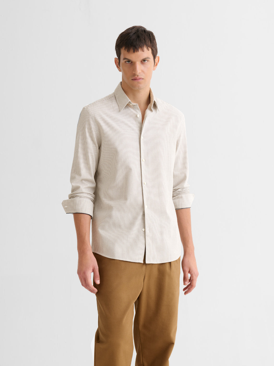 Chemise slim en coton laine - DEVRED 1902
