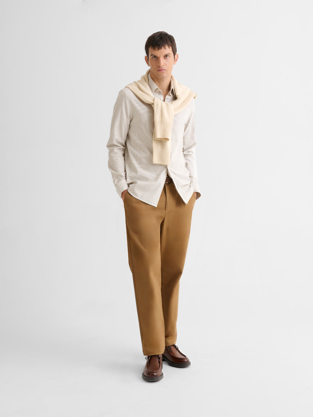 Chemise slim en coton laine - DEVRED 1902