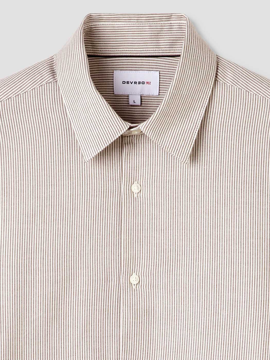 Chemise slim en coton laine - DEVRED 1902