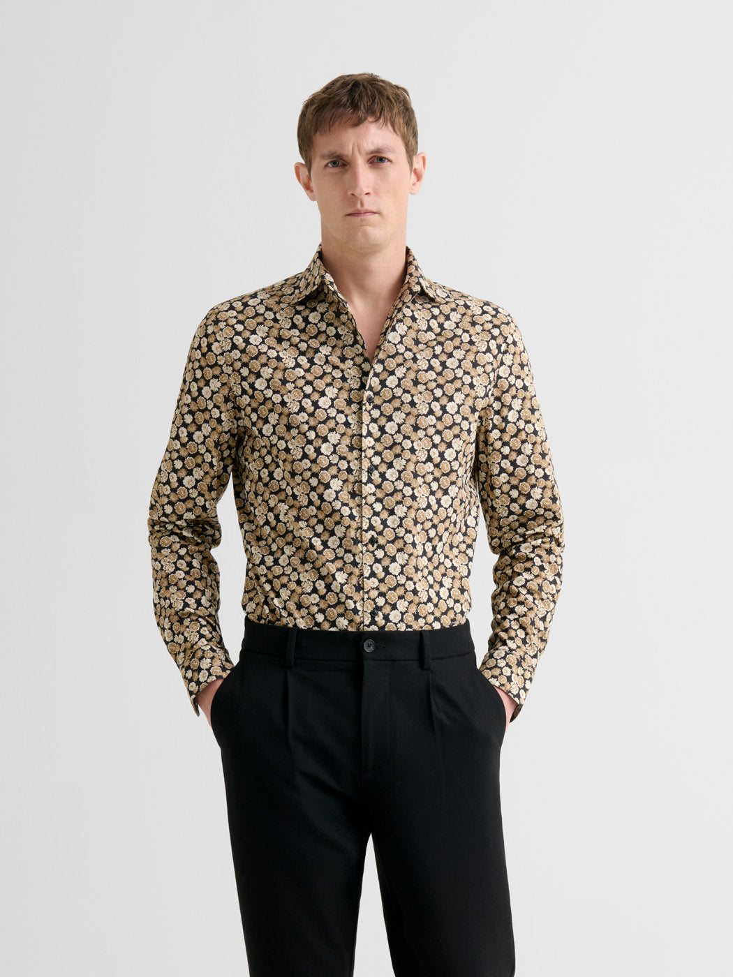 Chemise slim fleurie - DEVRED 1902