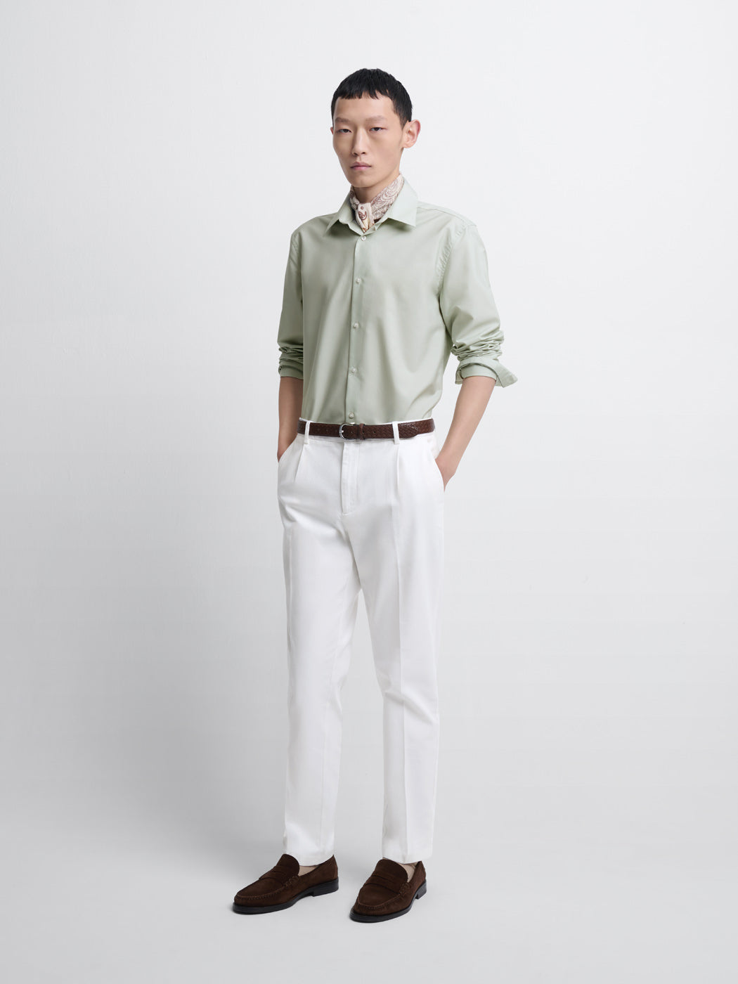Chemise slim en coton double retors - DEVRED 1902