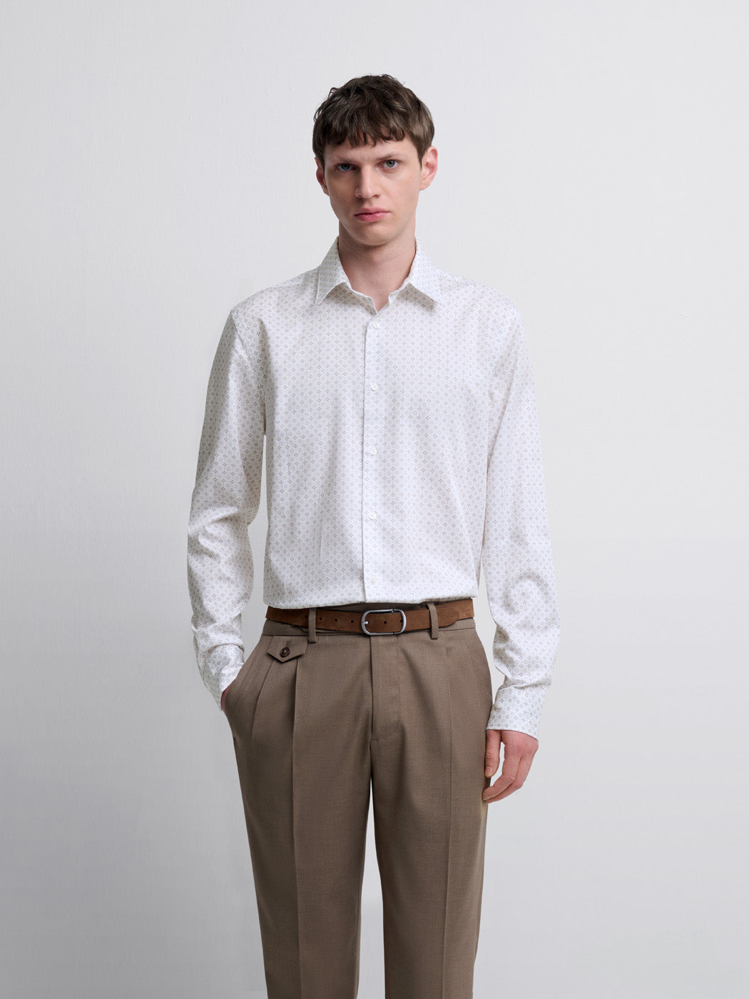 Chemise slim à motifs - DEVRED 1902