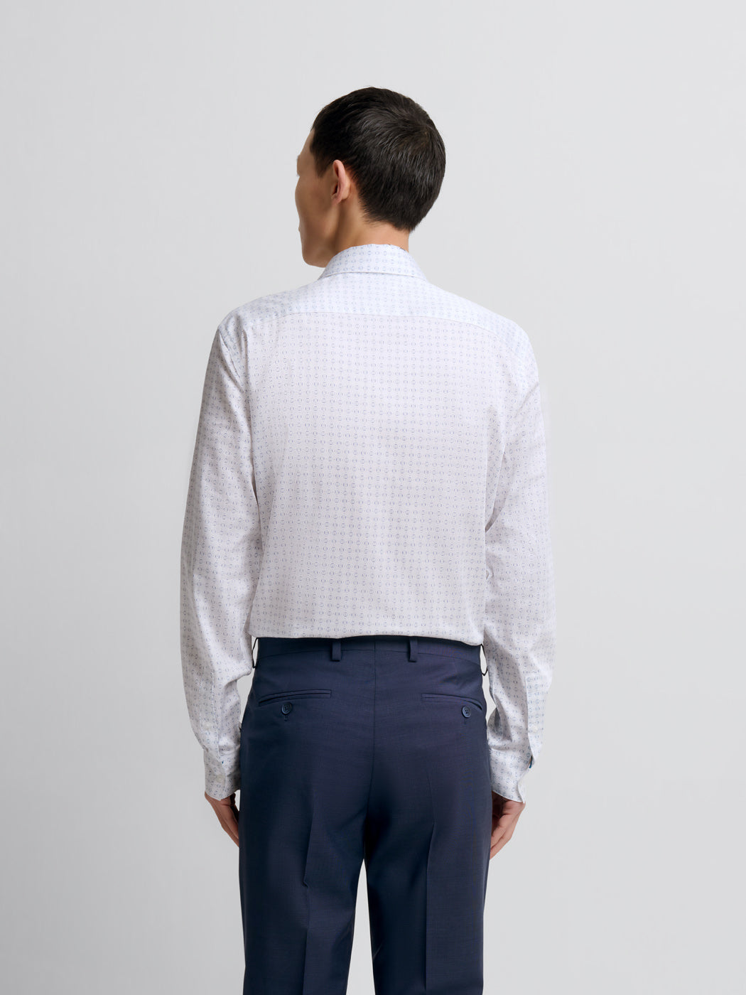 Chemise slim en coton à motifs - DEVRED 1902