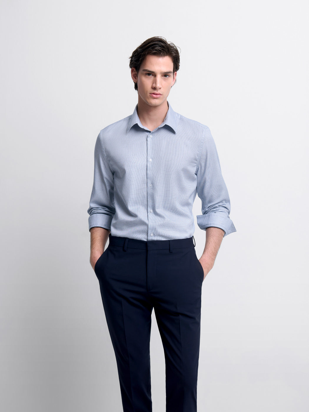 Chemise slim en coton bio - DEVRED 1902