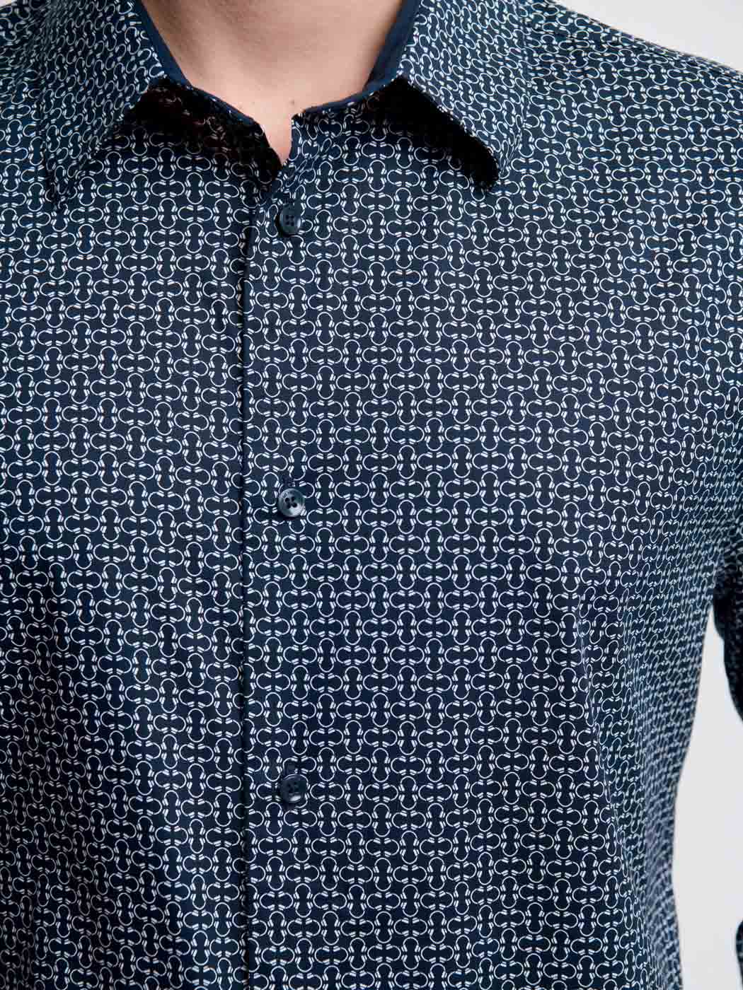 Chemise slim à motifs - DEVRED 1902