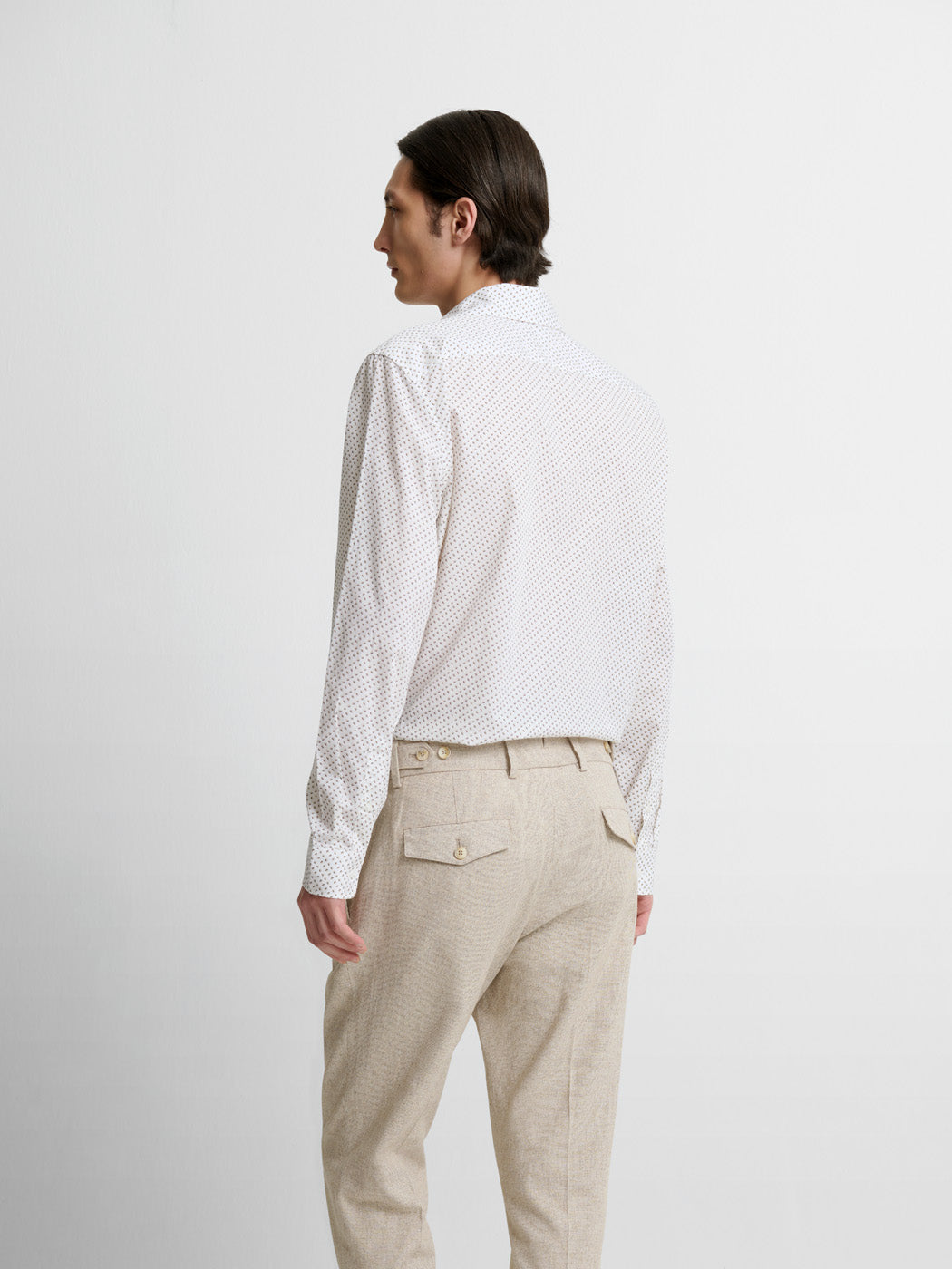 Chemise slim en coton à motifs - DEVRED 1902