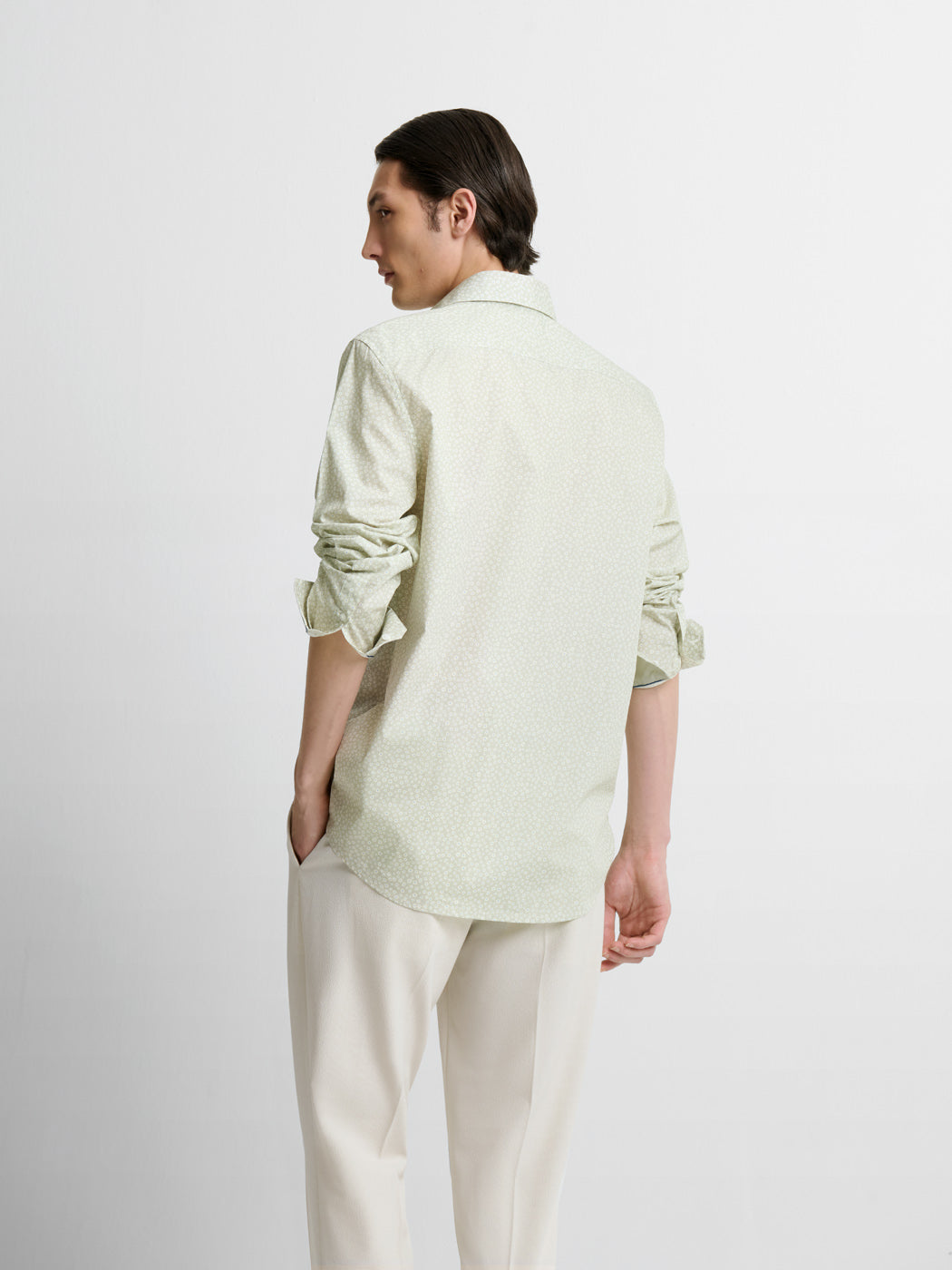 Chemise slim en coton fleurie - DEVRED 1902