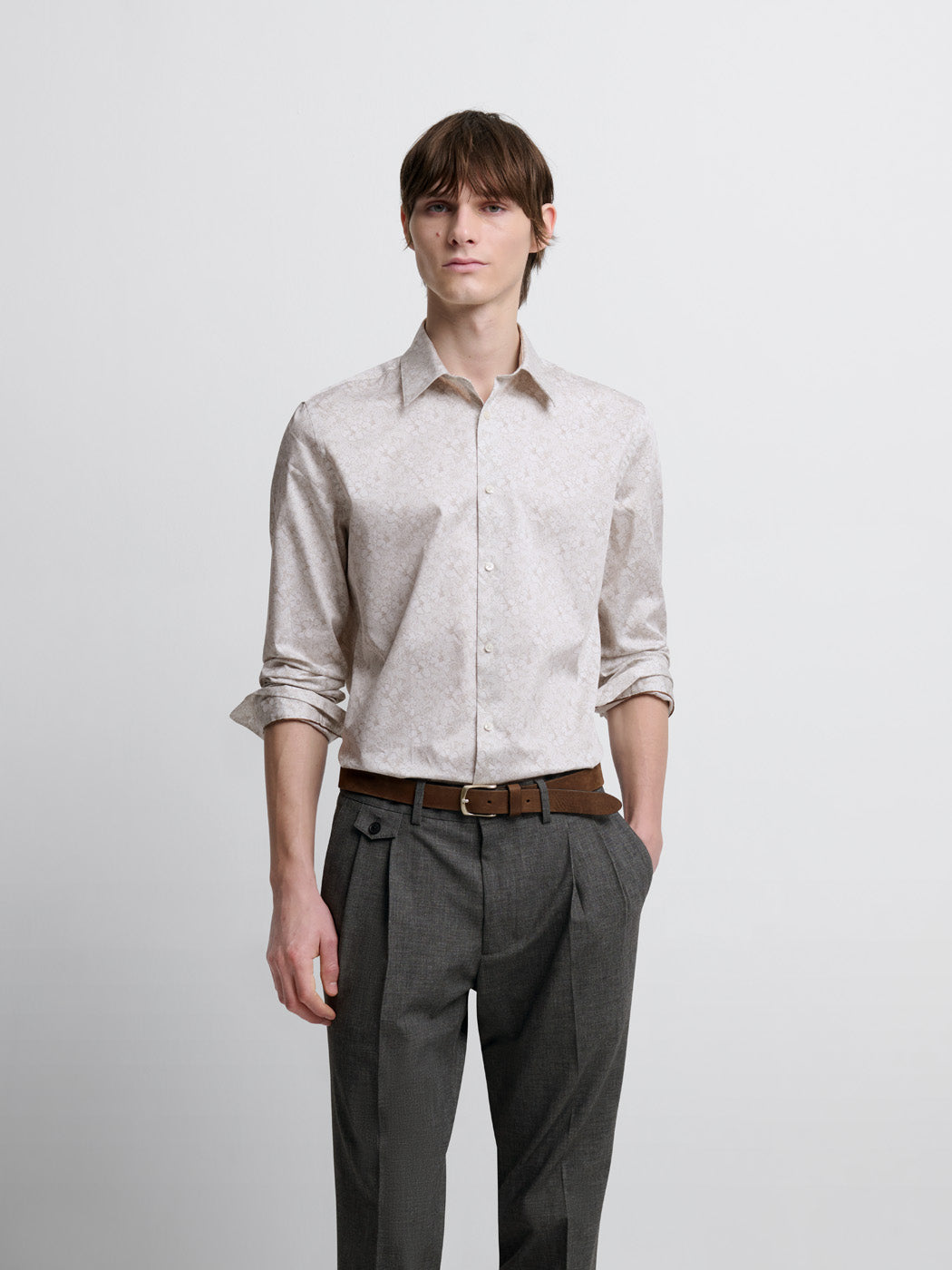 Chemise slim fleurie - DEVRED 1902