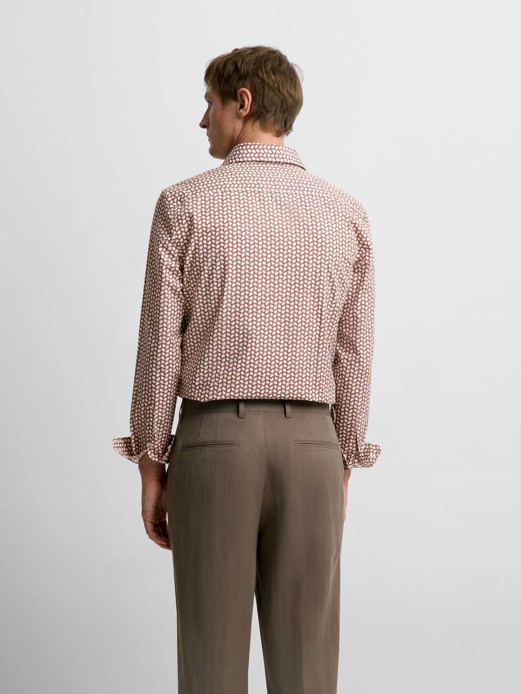Chemise slim en coton à motifs - DEVRED 1902