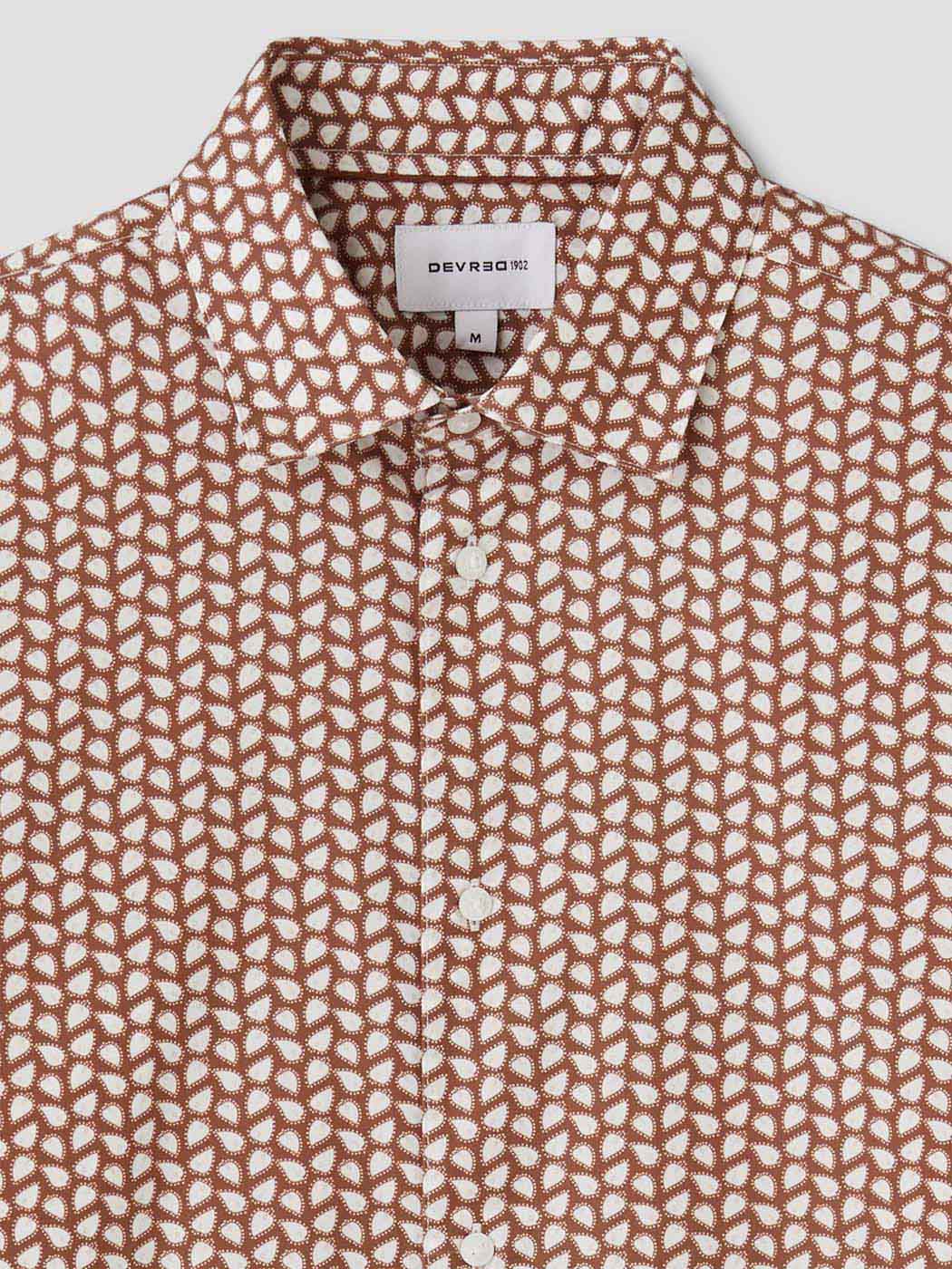 Chemise slim en coton à motifs - DEVRED 1902