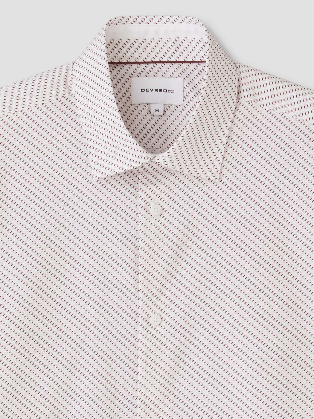 Chemise slim à motifs en coton - DEVRED 1902