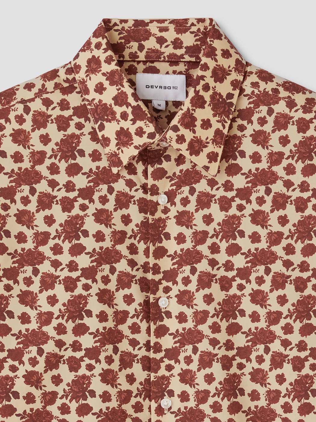 Chemise slim en coton à motifs - DEVRED 1902