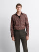 Chemise slim en coton bio à motifs - DEVRED 1902
