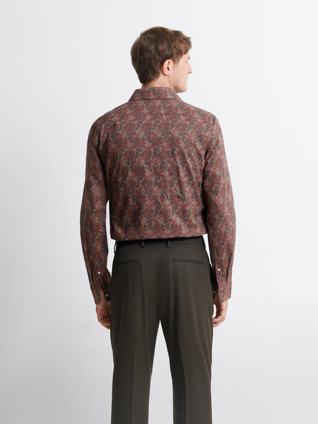 Chemise slim en coton bio à motifs - DEVRED 1902