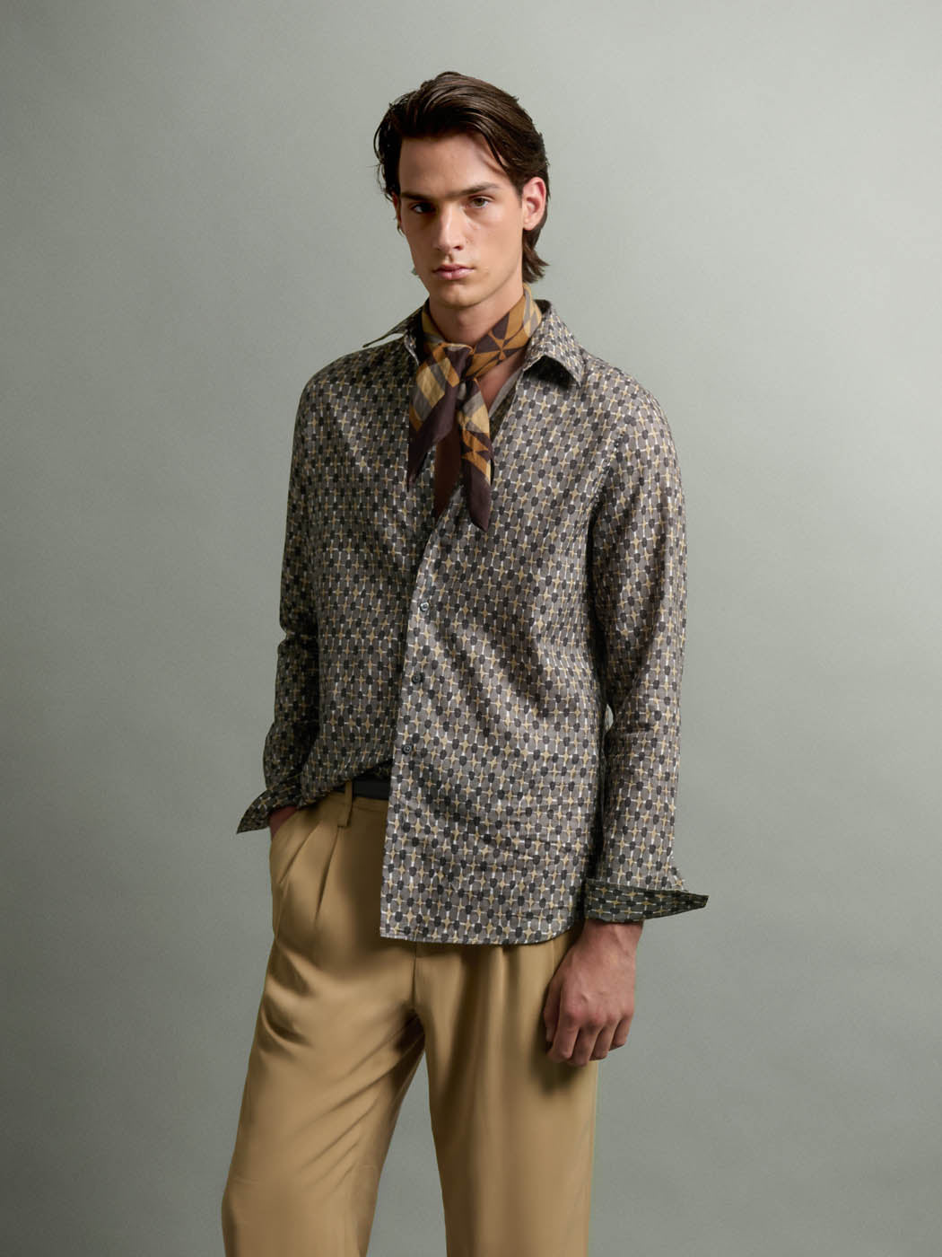Chemise regular à motifs - DEVRED 1902