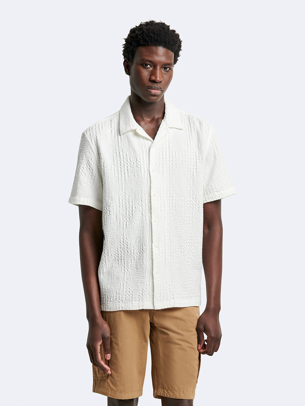 Chemise regular en jacquard unie - DEVRED 1902