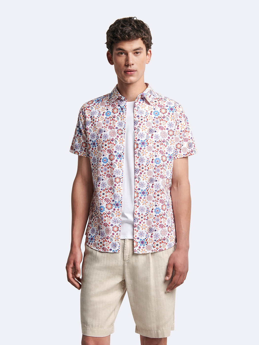 Chemise 100% coton fleurie - DEVRED 1902