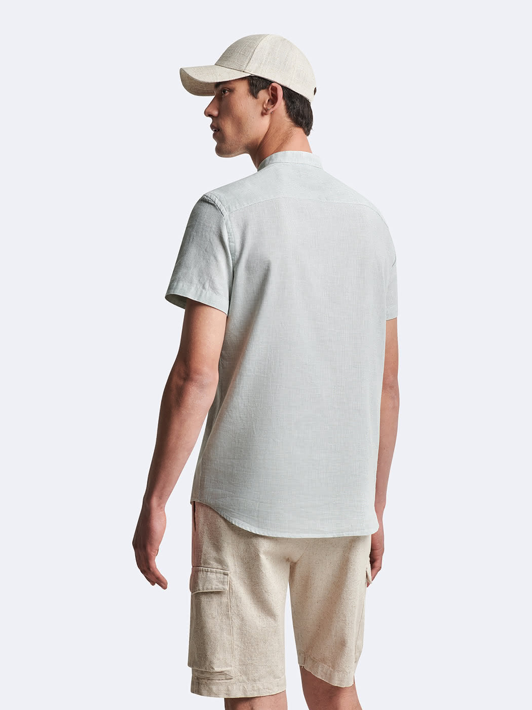 Chemise 100% coton-lin à carreaux - DEVRED 1902