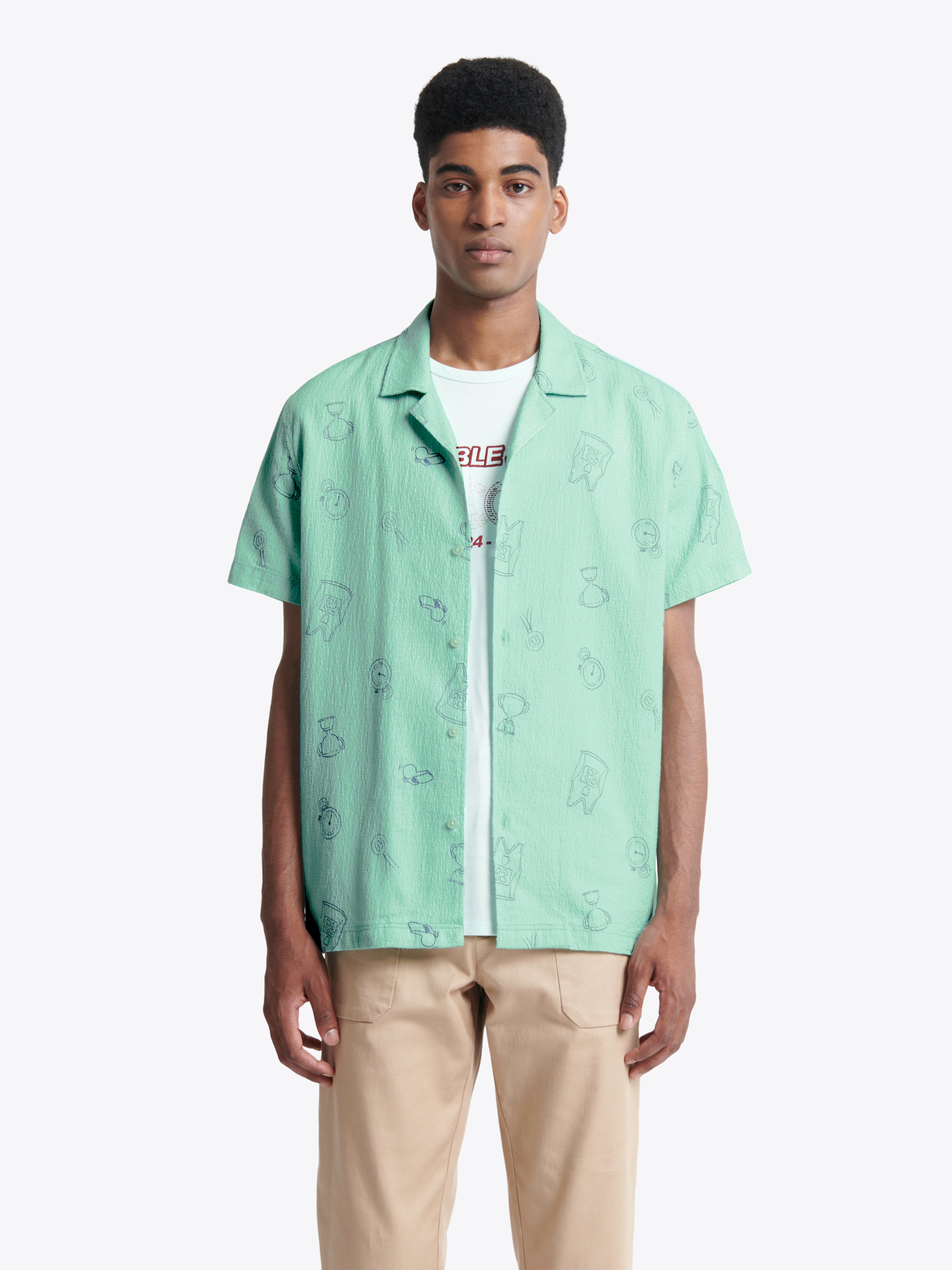 Chemise fantaisie regular 100% coton - DEVRED 1902