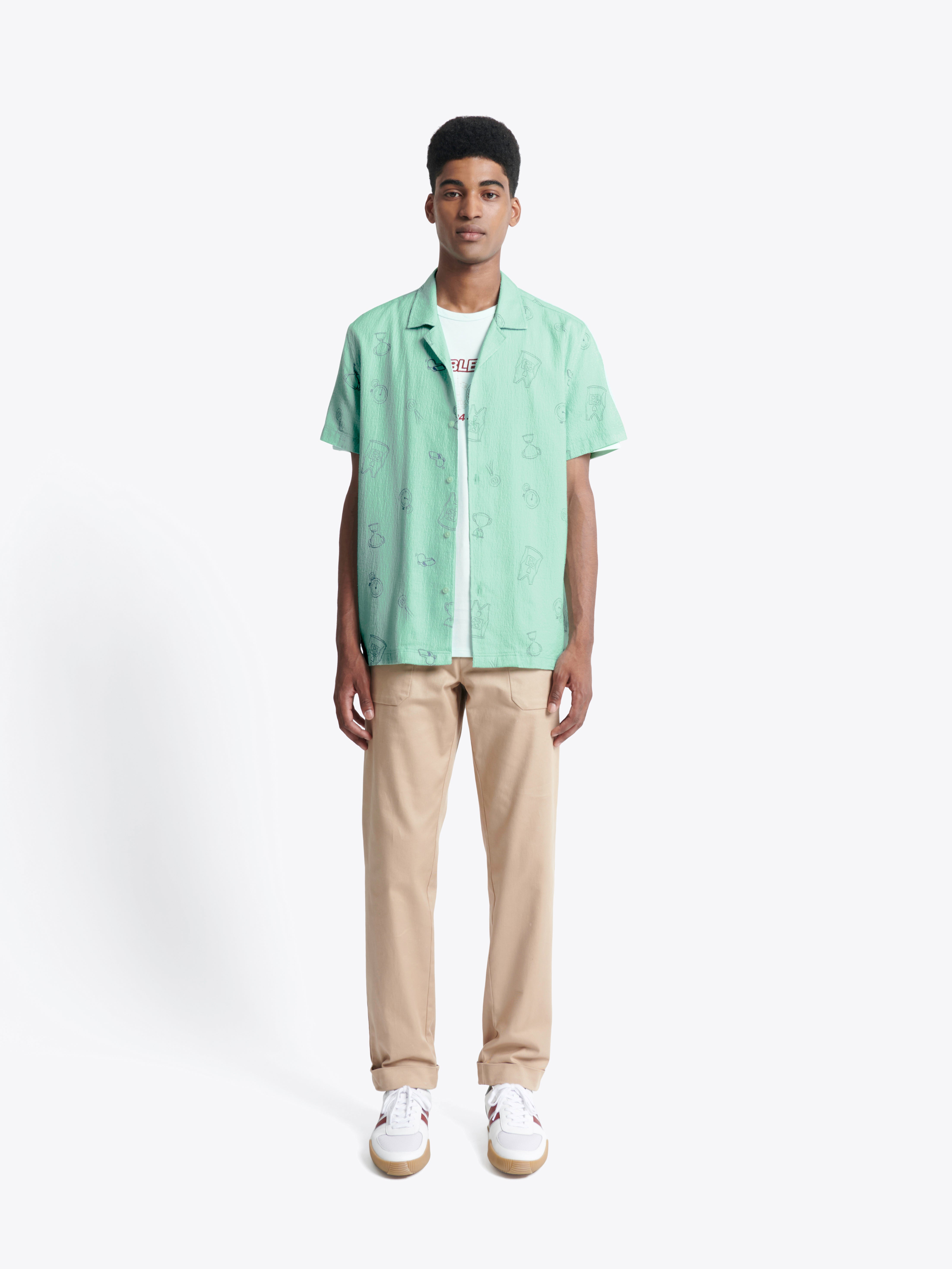 Chemise fantaisie regular 100% coton - DEVRED 1902