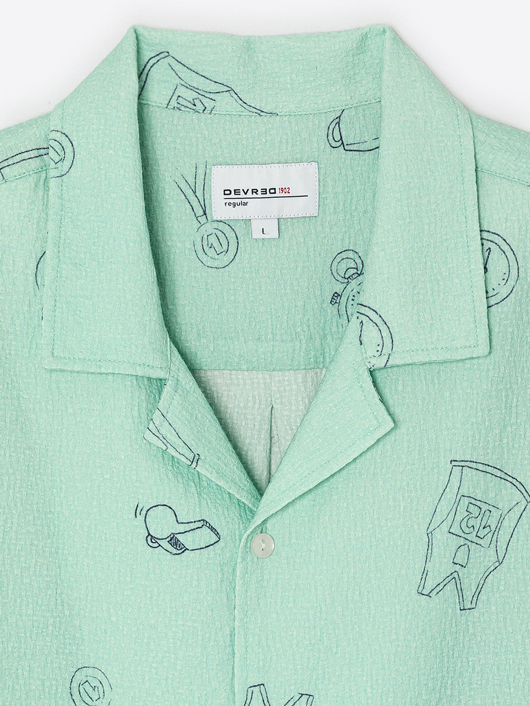 Chemise fantaisie regular 100% coton - DEVRED 1902
