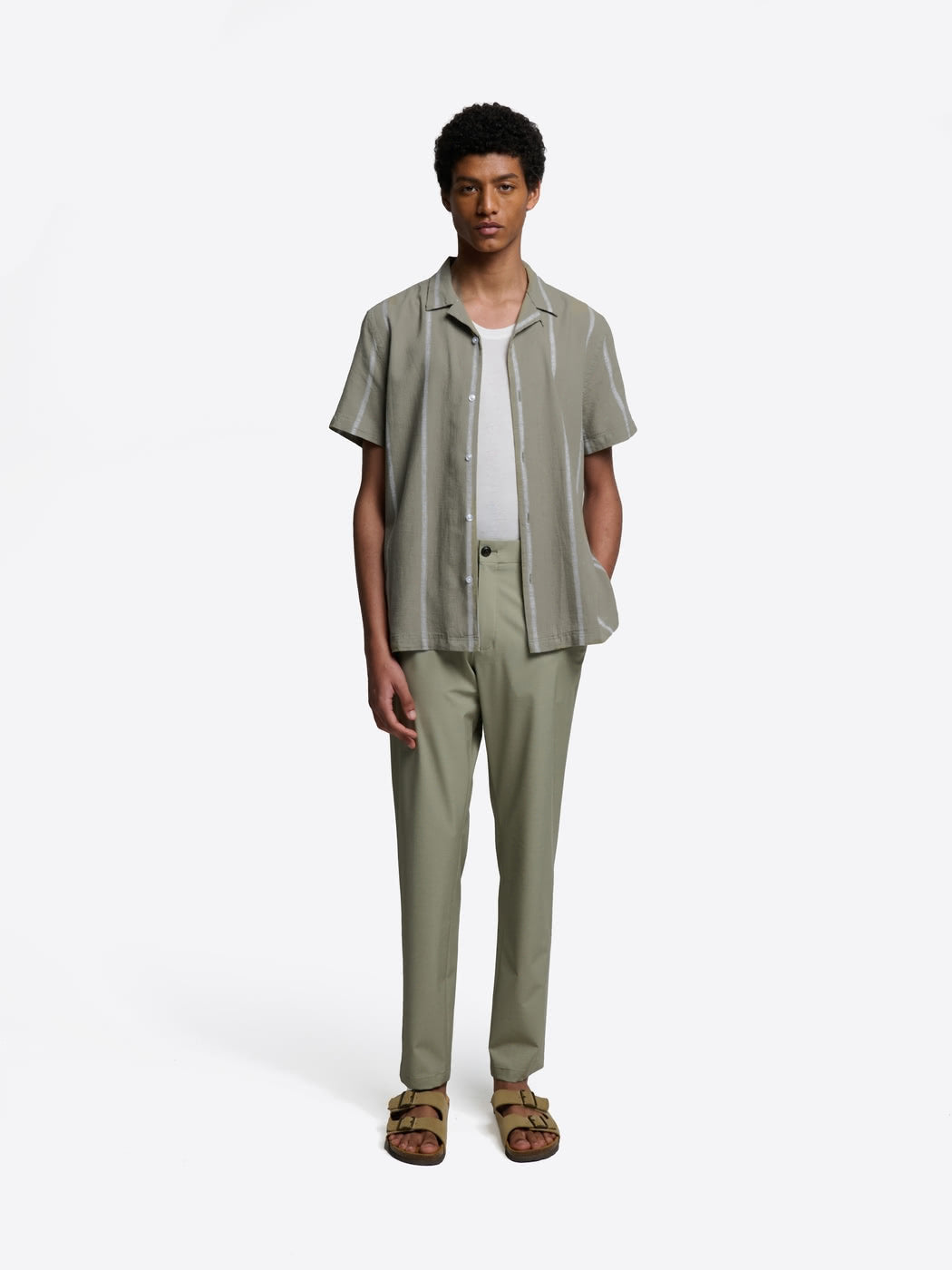 Chemise manches courtes en coton lin - DEVRED 1902