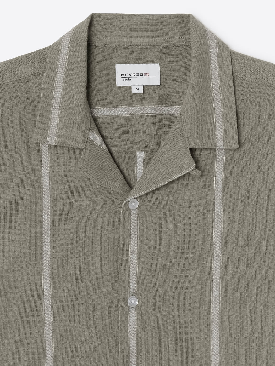 Chemise manches courtes en coton lin - DEVRED 1902