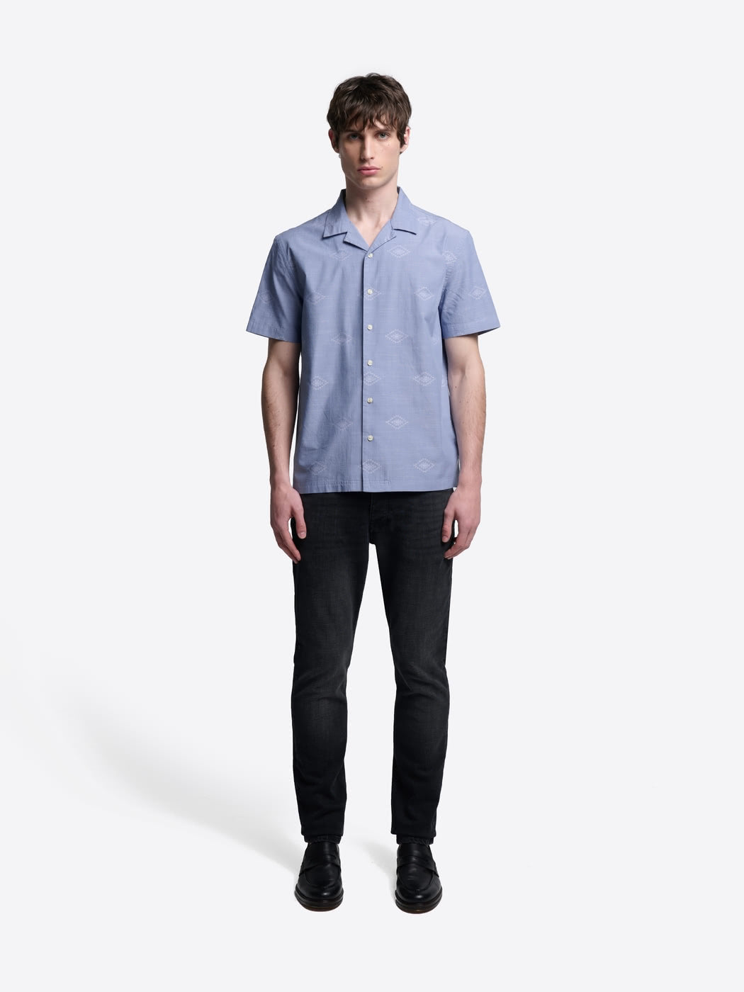 Chemise manches courtes en jacquard - DEVRED 1902
