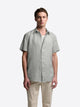 Chemise manches courtes slim en lin - DEVRED 1902