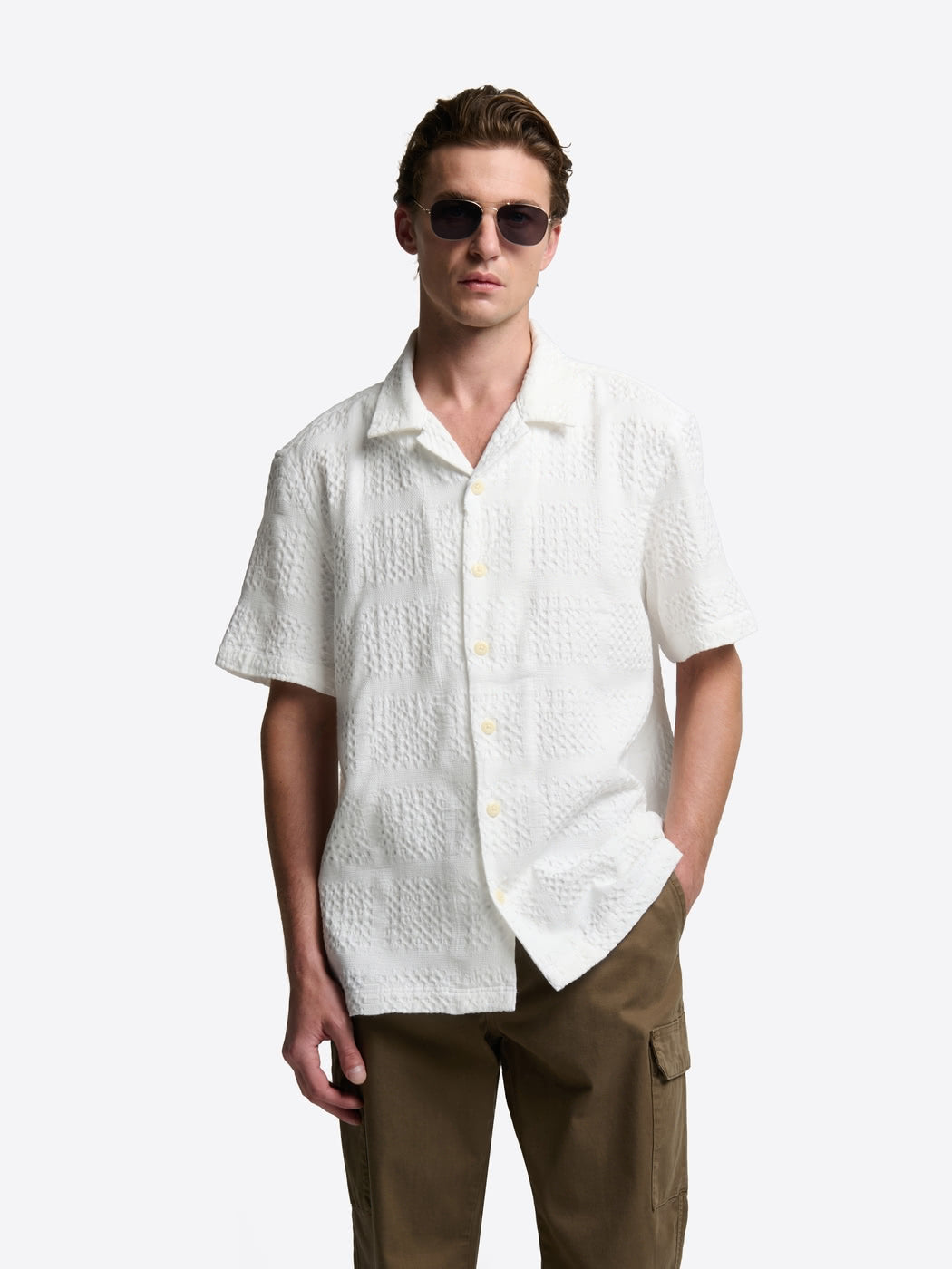Chemise manches courtes regular en coton - DEVRED 1902