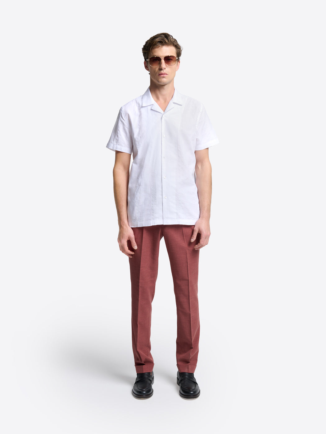 Chemise manches courtes regular en coton - DEVRED 1902