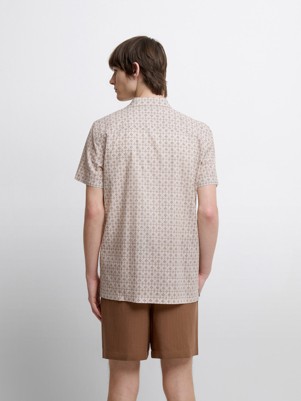 Chemise manches courtes regular à motif - DEVRED 1902