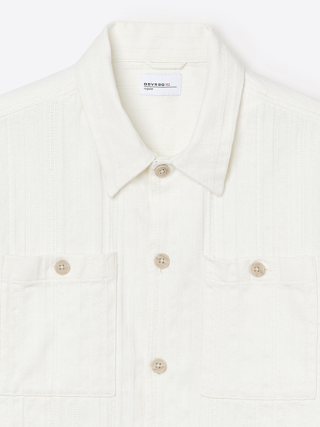 Chemise manches courtes regular rayée - DEVRED 1902